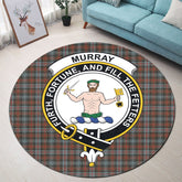 Murray of Atholl Weathered Tartan Crest Round Rug