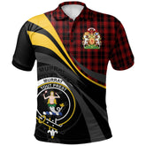 Murray of Ochtertyre Tartan Polo Shirt - Royal Coat Of Arms Style