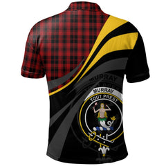 Murray of Ochtertyre Tartan Polo Shirt - Royal Coat Of Arms Style