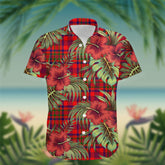 Murray (of Dysart) Tartan Hawaiian Shirt Hibiscus, Coconut, Parrot, Pineapple - Tropical Garden Shirt