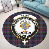 Nairn Tartan Crest Round Rug