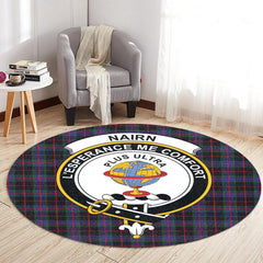 Nairn Tartan Crest Round Rug