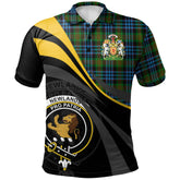 Newlands of Lauriston Tartan Polo Shirt - Royal Coat Of Arms Style