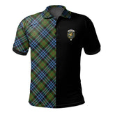 Newlands of Lauriston Tartan Polo Shirt Half of Me - Cross Style