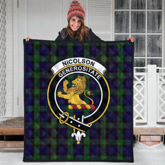Nicolson Green Hunting Tartan Quilt