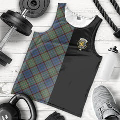 Nicolson Hunting Ancient Tartan Crest Men's Tank Top - Cross Style