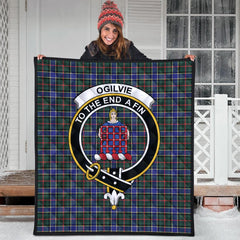 Ogilvie (Ogilvy) Hunting Modern Tartan Quilt