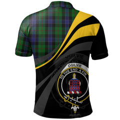 Ogilvie (Ogilvy) of Inverarity Tartan Polo Shirt - Royal Coat Of Arms Style