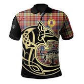 Ogilvie of Airlie Ancient Tartan Polo Shirt Viking Wolf