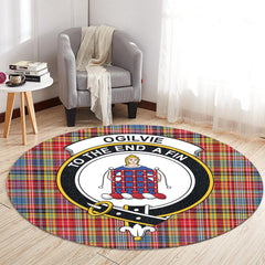 Ogilvie of Airlie Ancient Tartan Crest Round Rug