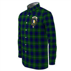 Oliphant Modern Tartan Long Sleeve Button Shirt