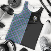 Pitcairn Hunting Tartan Crest Men's Tank Top - Cross Style