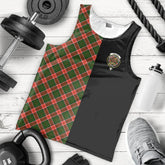 Pollock Modern Tartan Crest Men's Tank Top - Cross Style