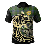 Pringle Tartan Polo Shirt Viking Wolf