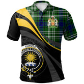 Purves Tartan Polo Shirt - Royal Coat Of Arms Style
