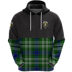 Purves Clan Half Of Tartan Hoodie