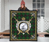 Anstruther Tartan Crest Premium Quilt - Celtic Thistle Style