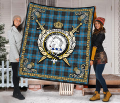 Horsburgh Tartan Crest Premium Quilt - Celtic Thistle Style