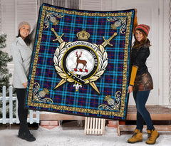 MacCorquodale Tartan Crest Premium Quilt - Celtic Thistle Style