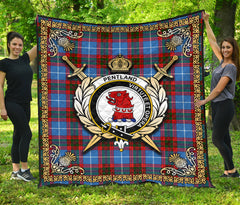 Pentland Tartan Crest Premium Quilt - Celtic Thistle Style