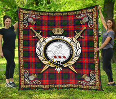 Riddell Tartan Crest Premium Quilt - Celtic Thistle Style