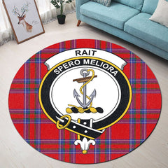 Rait Tartan Crest Round Rug