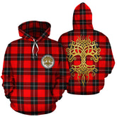 Ramsay Modern Tartan Hoodie - Tree Of Life