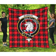 Ramsay Modern Tartan Crest Quilt
