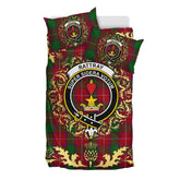Rattray Tartan Crest Bedding Set - Golden Thistle Style