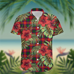 Riddell Tartan Hawaiian Shirt Hibiscus, Coconut, Parrot, Pineapple - Tropical Garden Shirt