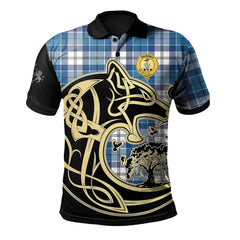 Roberton Tartan Polo Shirt Viking Wolf