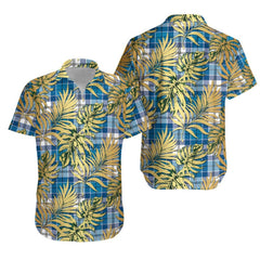 Roberton Tartan Vintage Leaves Hawaiian Shirt