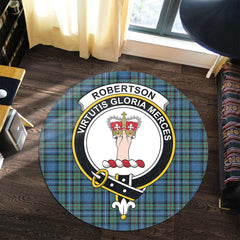Robertson Hunting Ancient Tartan Crest Round Rug