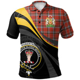 Robertson Weathered Tartan Polo Shirt - Royal Coat Of Arms Style