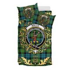Rollo Ancient Tartan Crest Bedding Set - Golden Thistle Style