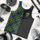 Rollo Modern Tartan Crest Men's Tank Top - Cross Style