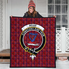 Rose Tartan Crest Quilt