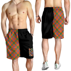 Ross Ancient Tartan Crest Men's Short - Cross Style