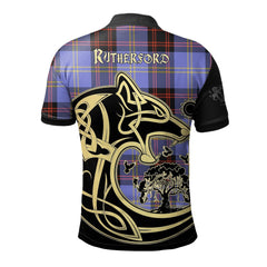Rutherford Tartan Polo Shirt Viking Wolf