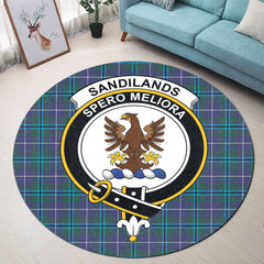 Sandilands Tartan Crest Round Rug