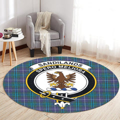 Sandilands Tartan Crest Round Rug
