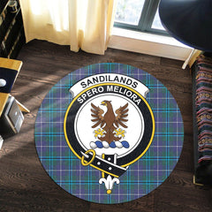 Sandilands Tartan Crest Round Rug