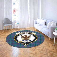 Sandilands Tartan Crest Round Rug