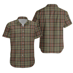 Scott Green Weathered Tartan Hawaiian Shirt