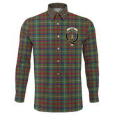 Shaw Green Modern Tartan Long Sleeve Button Shirt