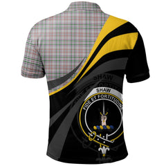 Shaw Dress Tartan Polo Shirt - Royal Coat Of Arms Style