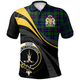 Shaw Modern Tartan Polo Shirt - Royal Coat Of Arms Style
