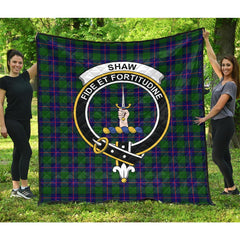 Shaw Modern Tartan Crest Quilt