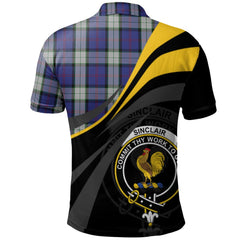 Sinclair Dress Tartan Polo Shirt - Royal Coat Of Arms Style