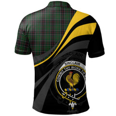 Sinclair Hunting 01 Tartan Polo Shirt - Royal Coat Of Arms Style